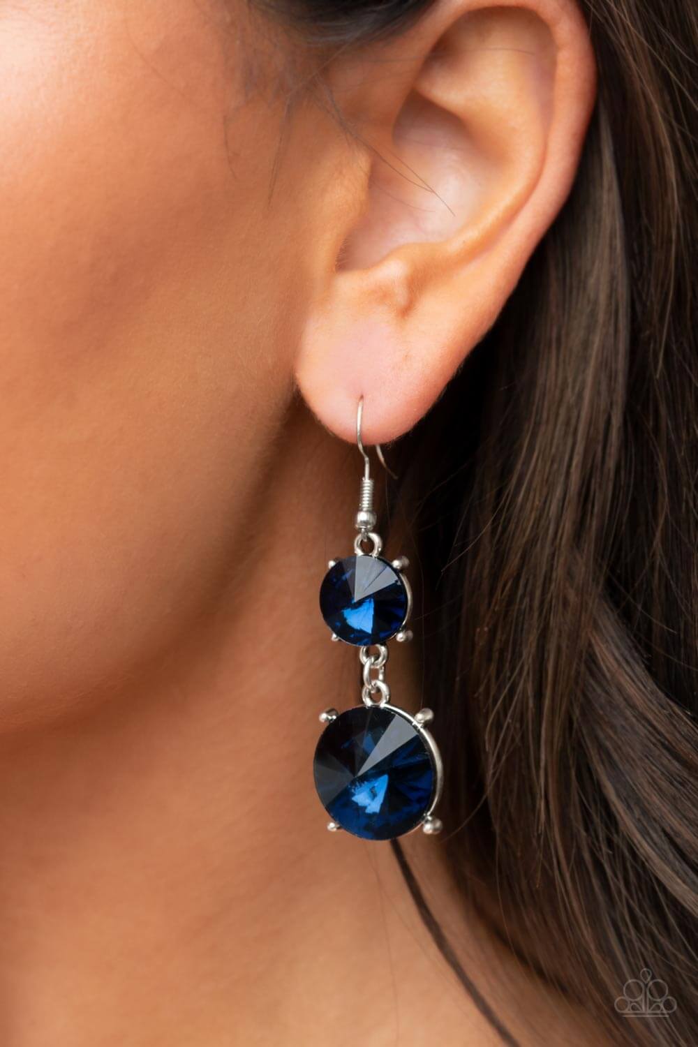 Paparazzi Accessories ❋Sizzling Showcase - Blue Earrings❋ Flat Rate Ship $4.50❋ - Image #2