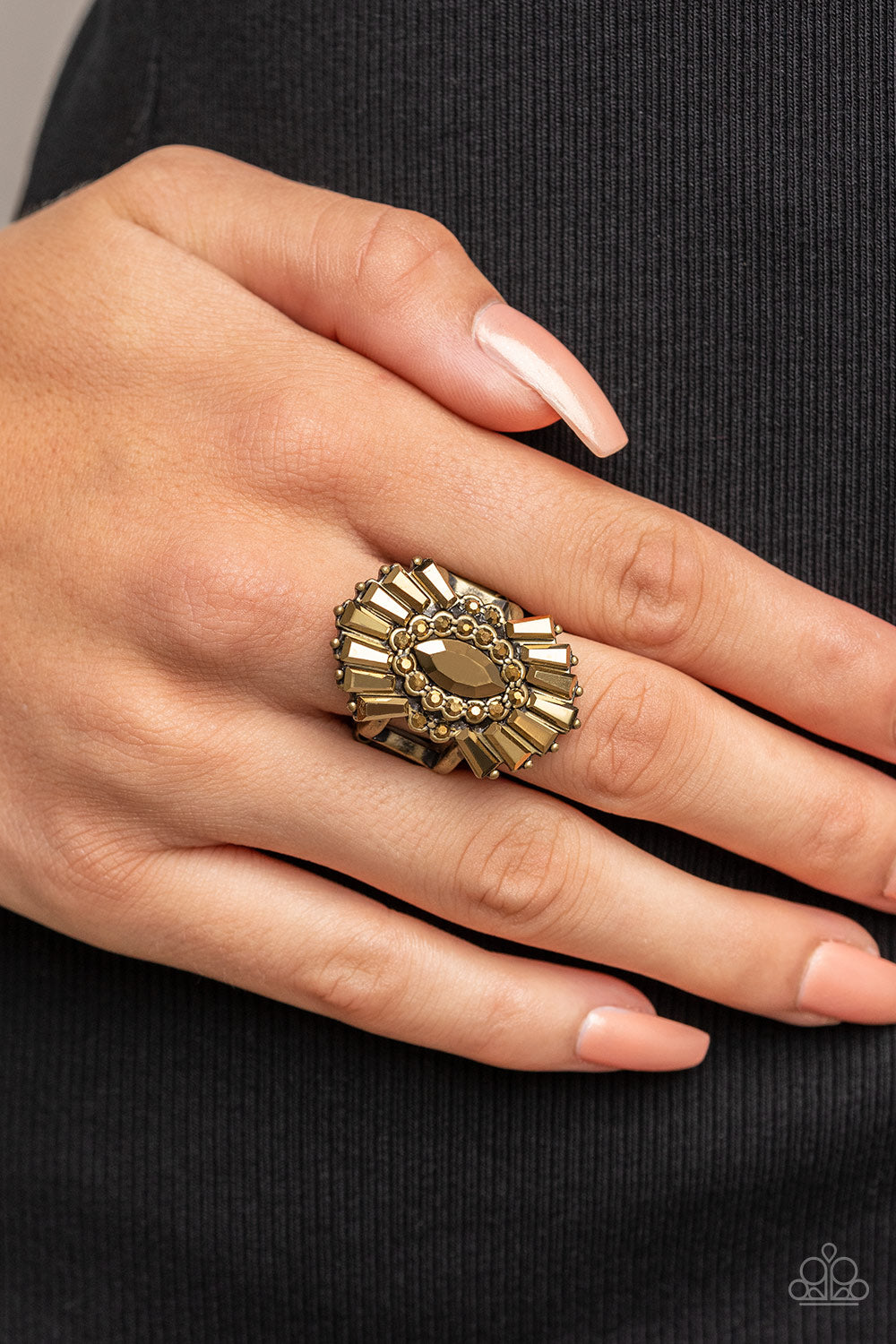 Paparazzi Accessories ❋Daringly Deco - Brass Ring❋ Flat Rate Ship $4.50❋