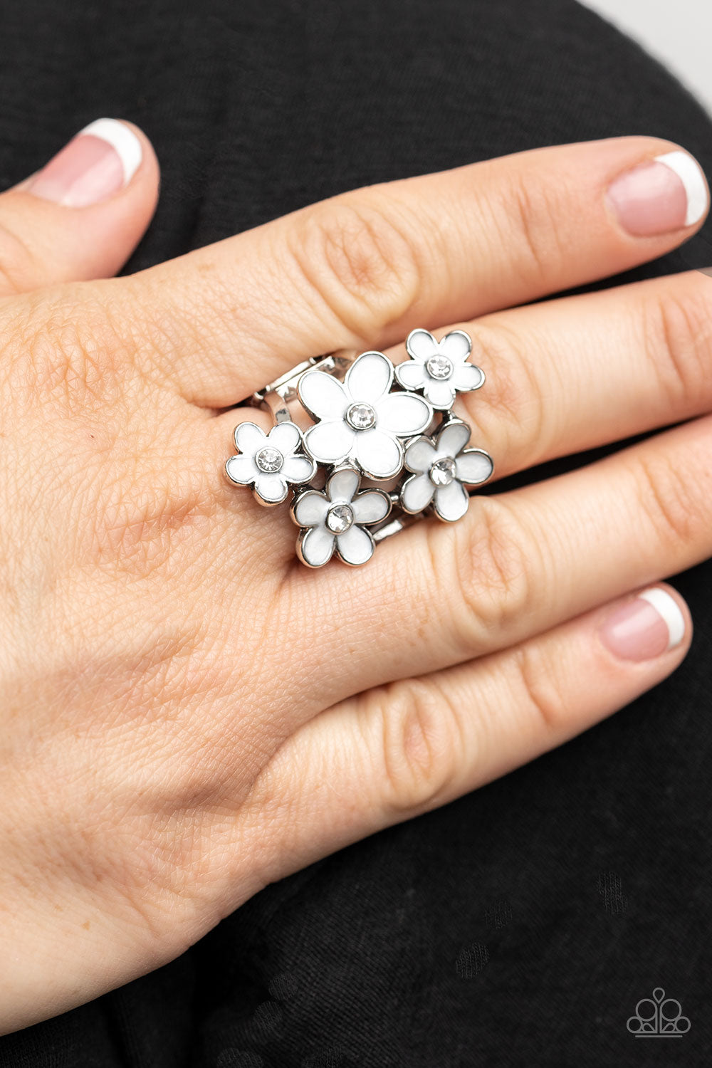 Paparazzi Accessories ❋Boastful Blooms - White Ring❋ Flat Rate Ship $4.50❋
