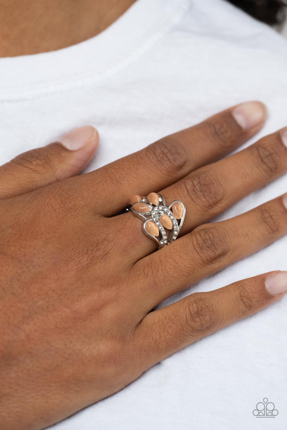 Paparazzi Accessories ❋Cats Eye Cadence - Orange Ring❋ Flat Rate Ship $4.50❋