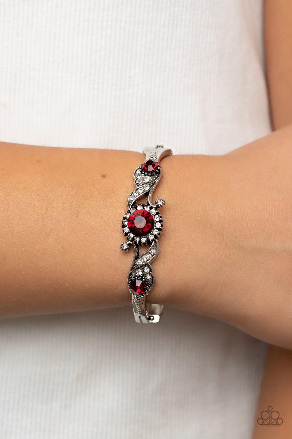 Paparazzi Accessories ❋Expert Elegance - Red Bracelet❋ Flat Rate Ship $4.50❋