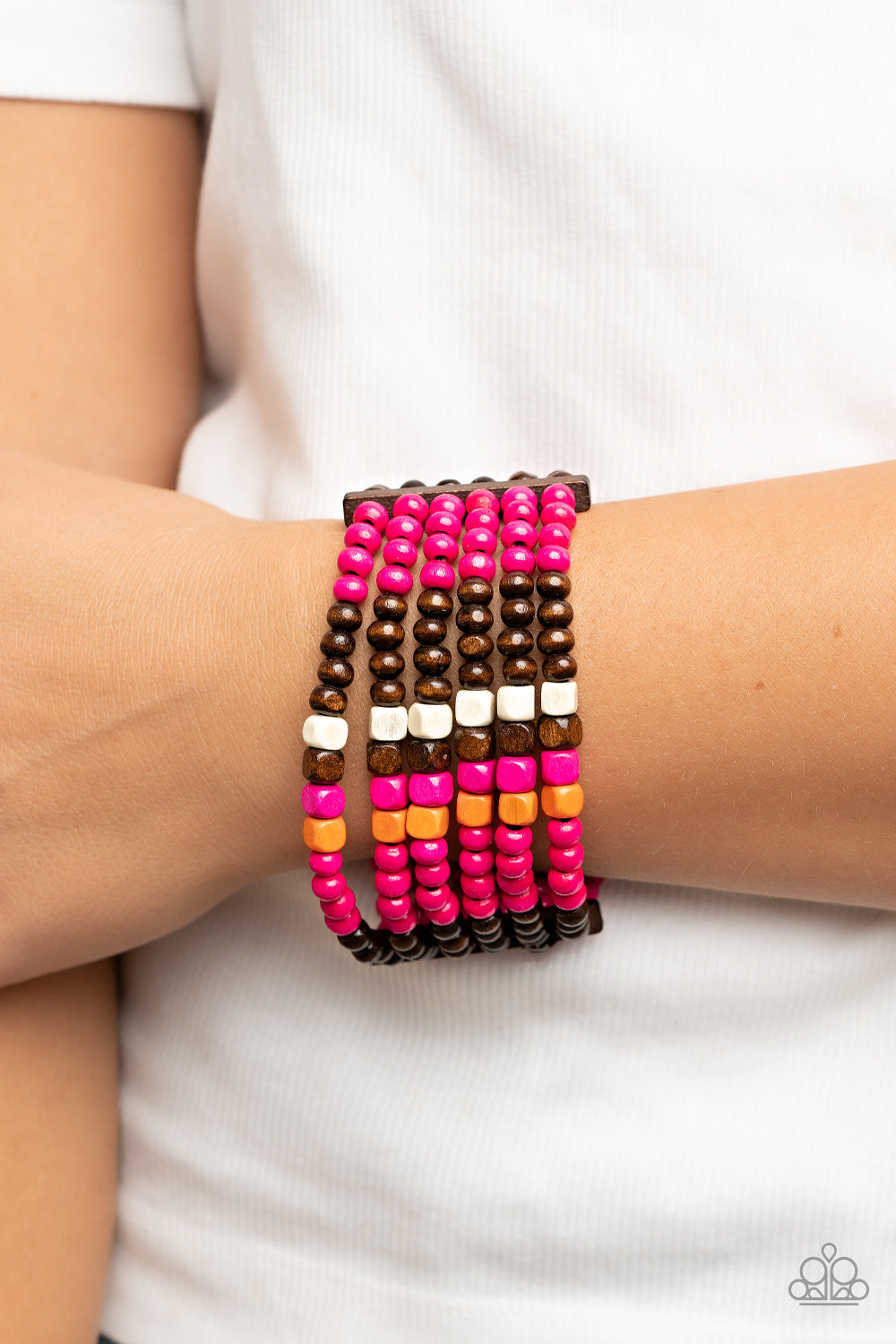 Paparazzi Accessories ❋Dive into Maldives - Pink Bracelet❋ Flat Rate Ship $4.50❋