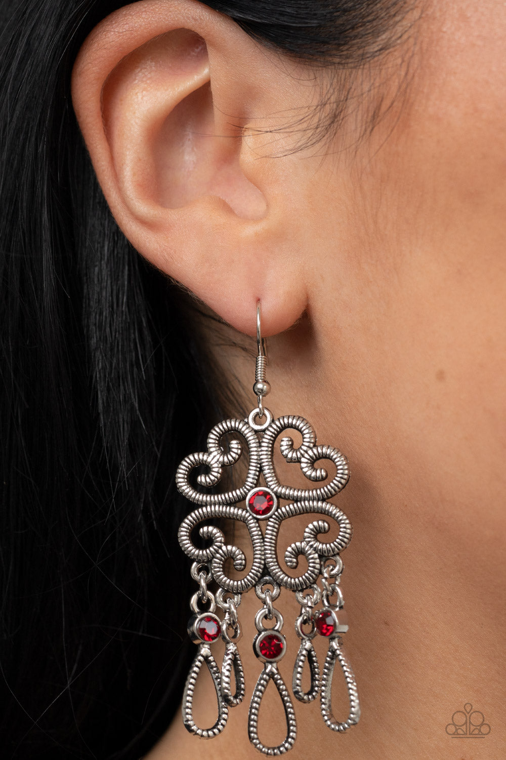 Paparazzi Accessories ❋Majestic Makeover - Red Earrings❋ Flat Rate Ship $4.50❋