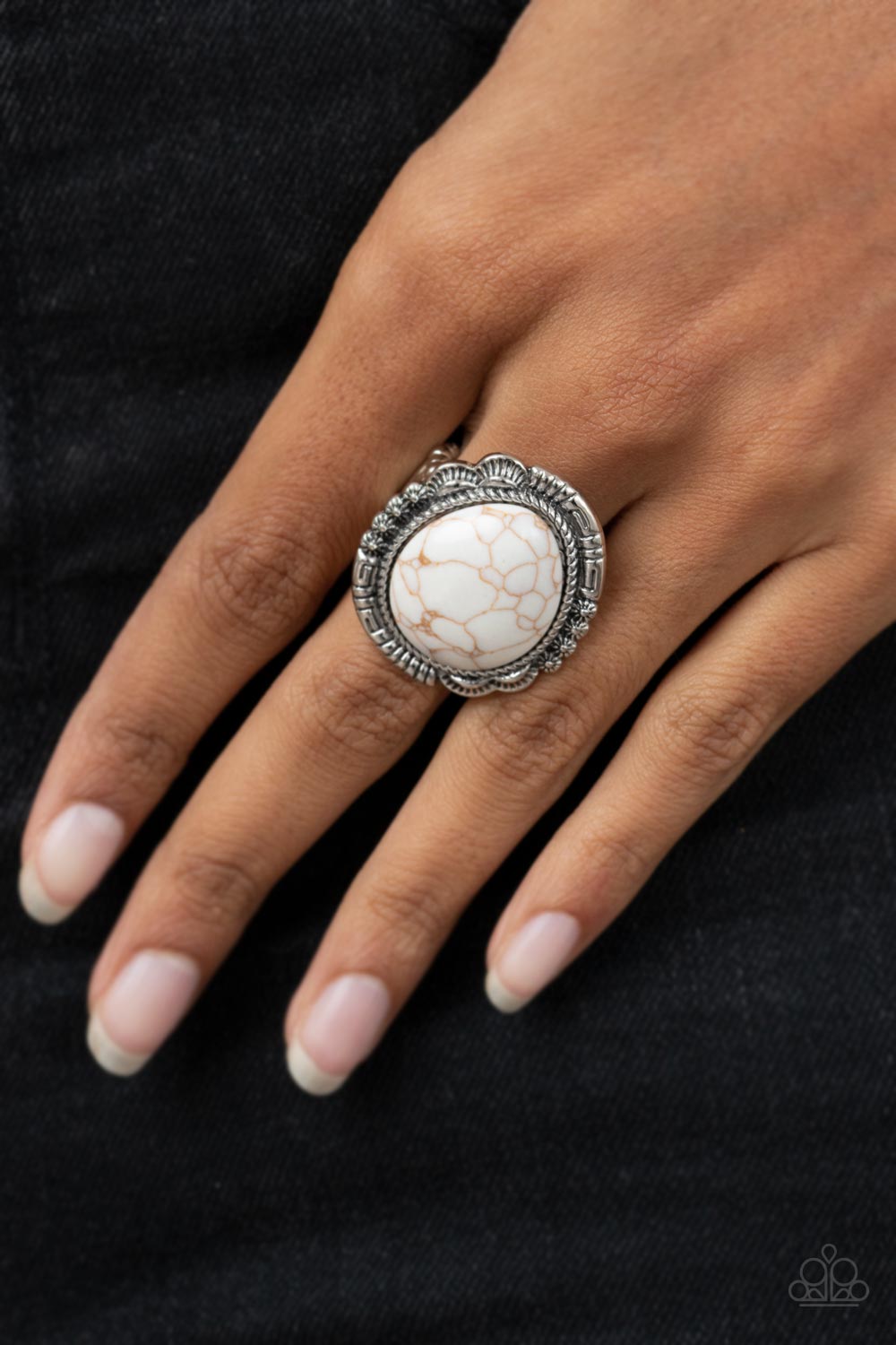 Paparazzi Accessories ❋Salt of the Earth - White Ring❋ Flat Rate Ship $4.50❋