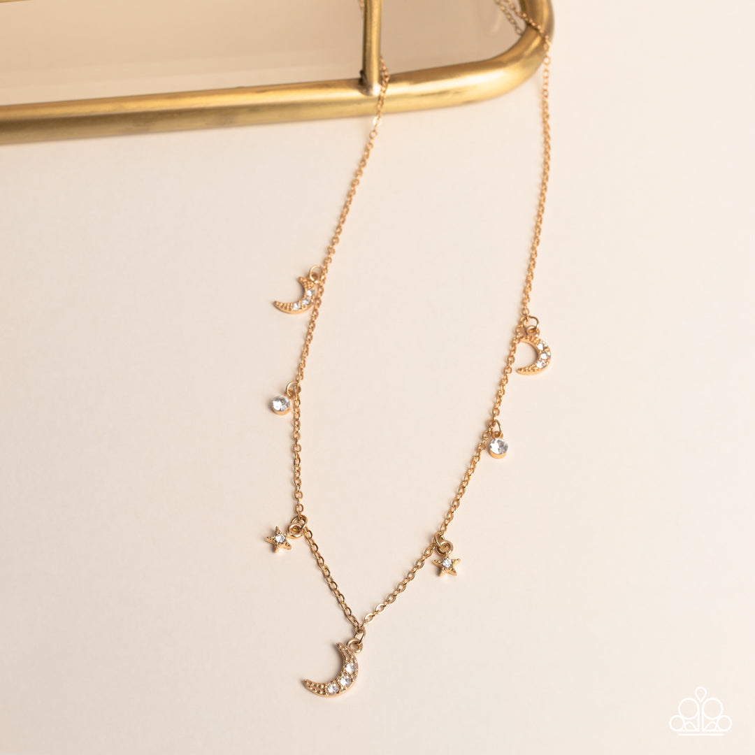 Paparazzi Accessories ❋Lunar Lagoon - Gold Necklace❋ Flat Rate Ship $4.50❋