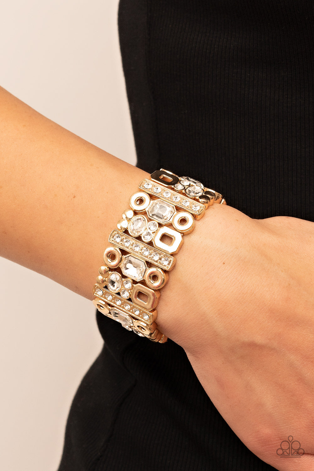 Paparazzi Accessories ❋Dynamically Diverse - Gold Bracelet❋ Flat Rate Ship $4.50❋