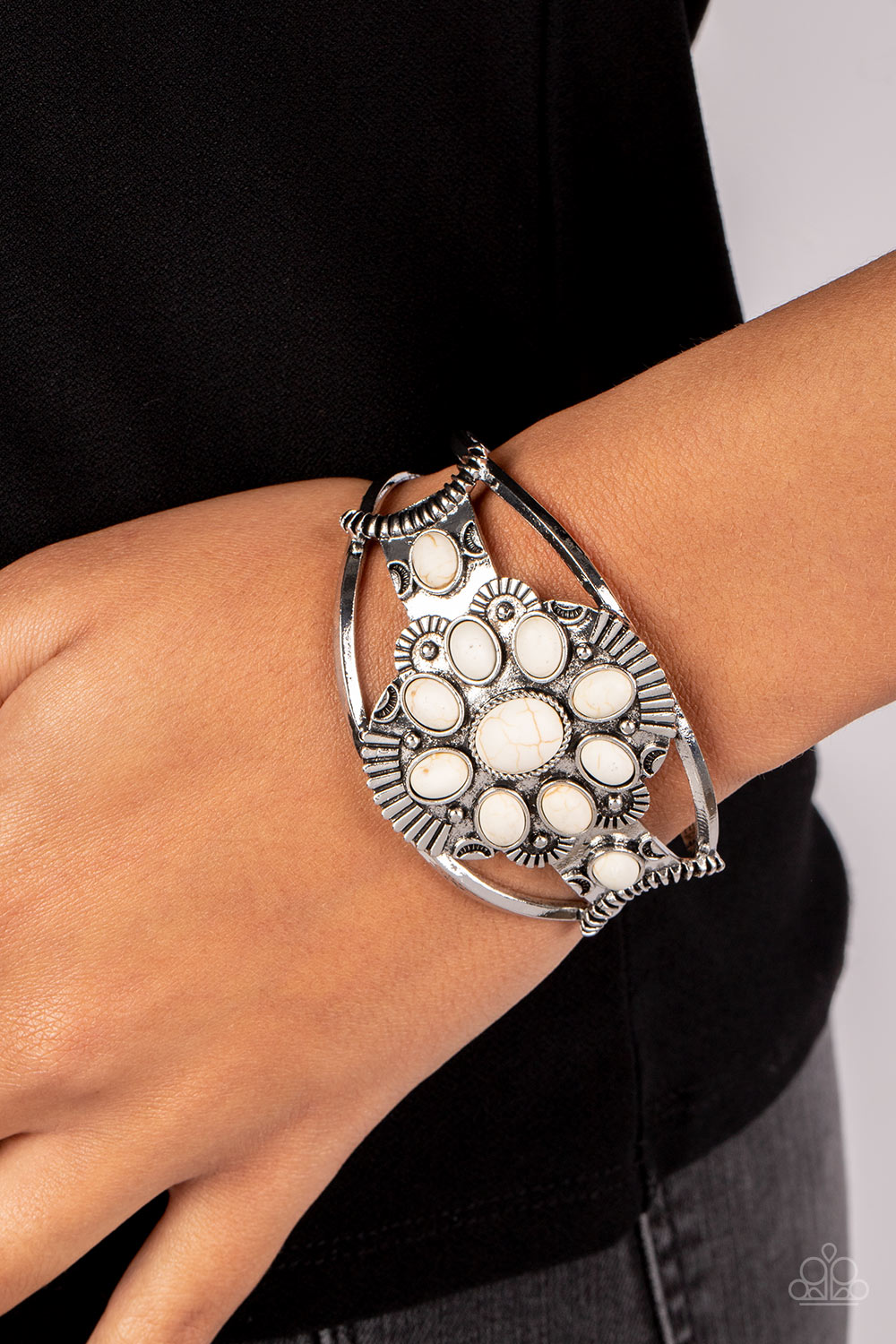 Paparazzi Accessories ❋Wistfully Western - White Bracelet❋ Flat Rate Ship $4.50❋