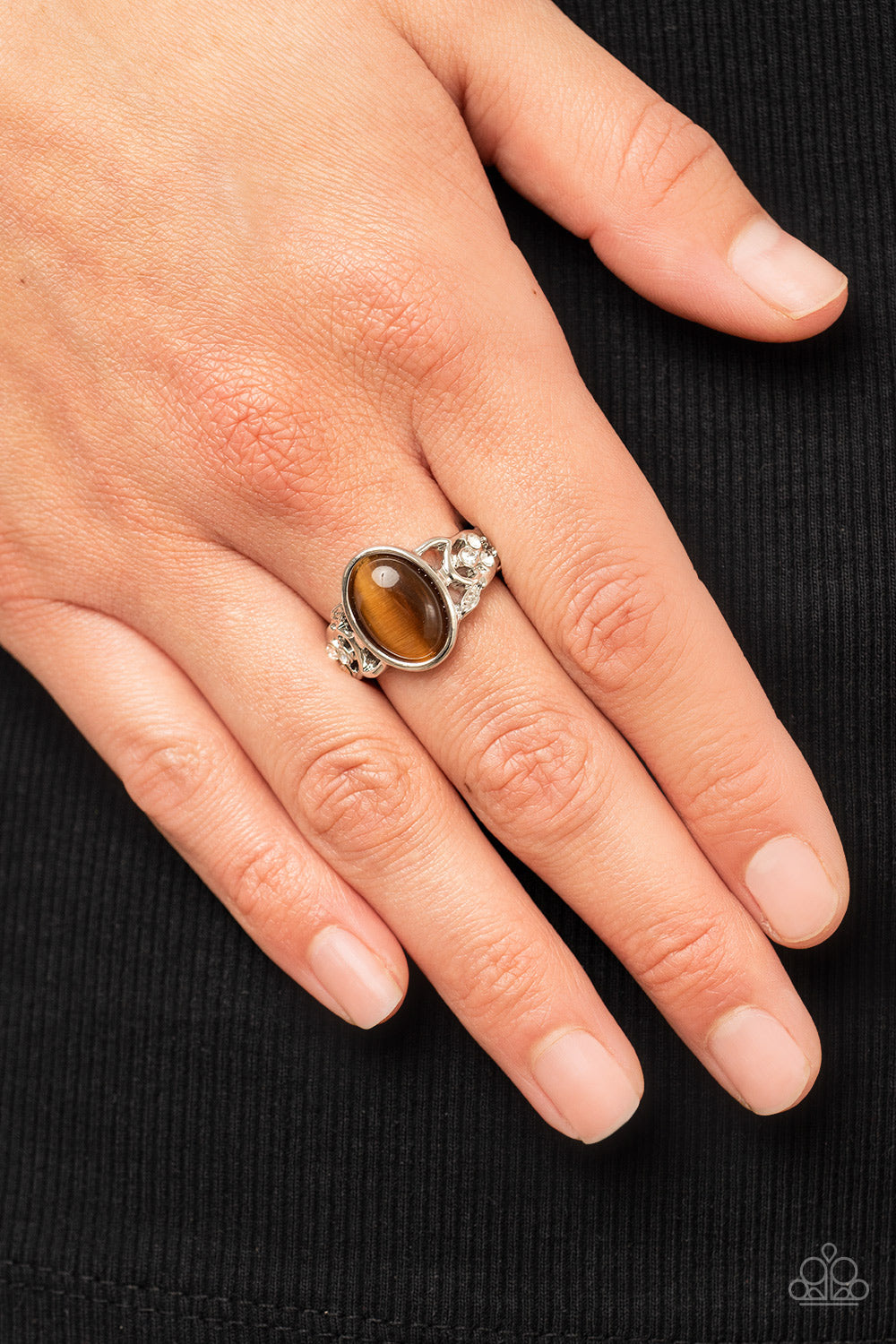 Paparazzi Accessories ❋Crystals and Cats Eye - Brown Ring❋ Flat Rate Ship $4.50❋