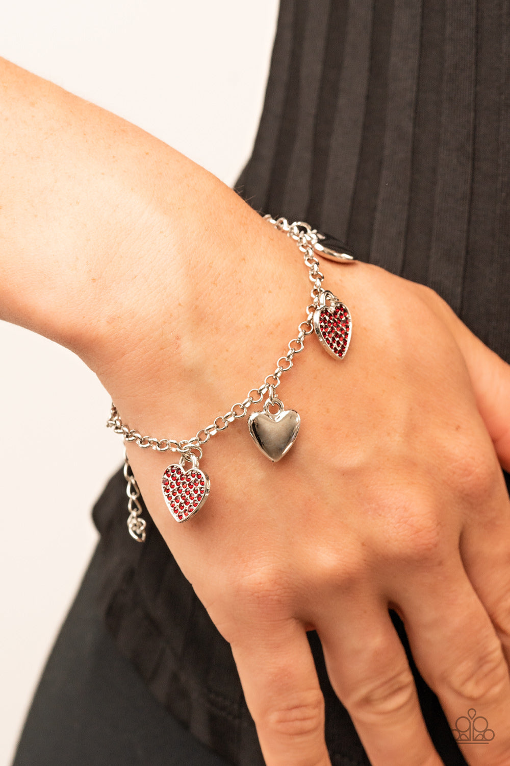 Paparazzi Accessories ❋Lusty Lockets - Red Bracelet❋ Flat Rate Ship $4.50❋