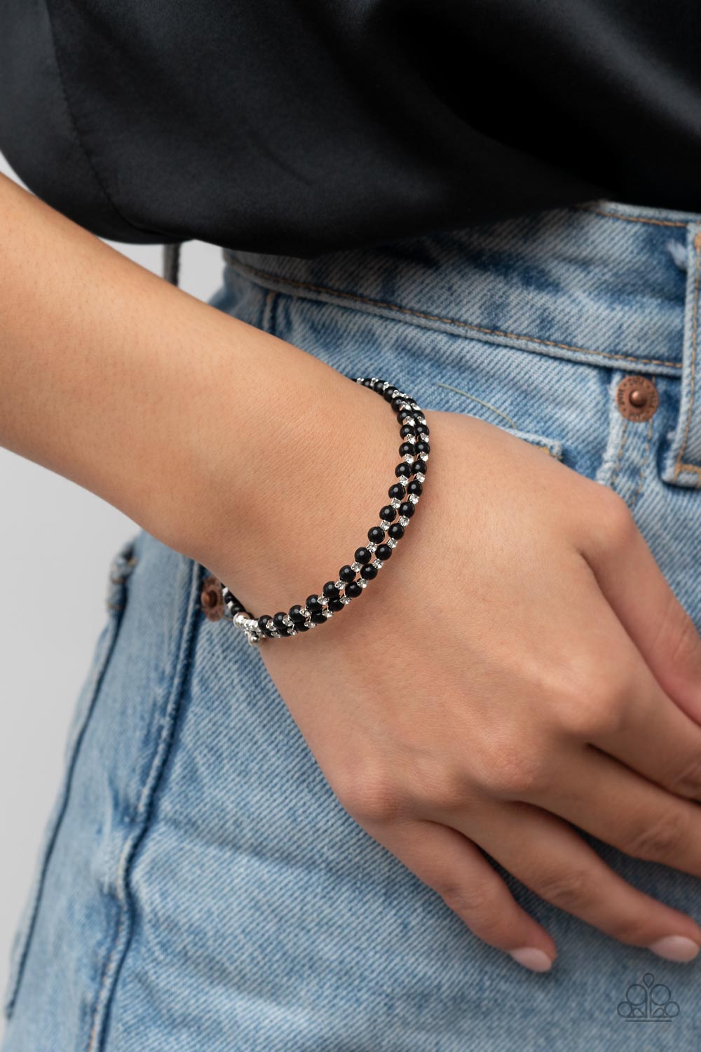 Paparazzi Accessories ❋Regal Wraparound - Black Bracelet❋ Flat Rate Ship $4.50❋