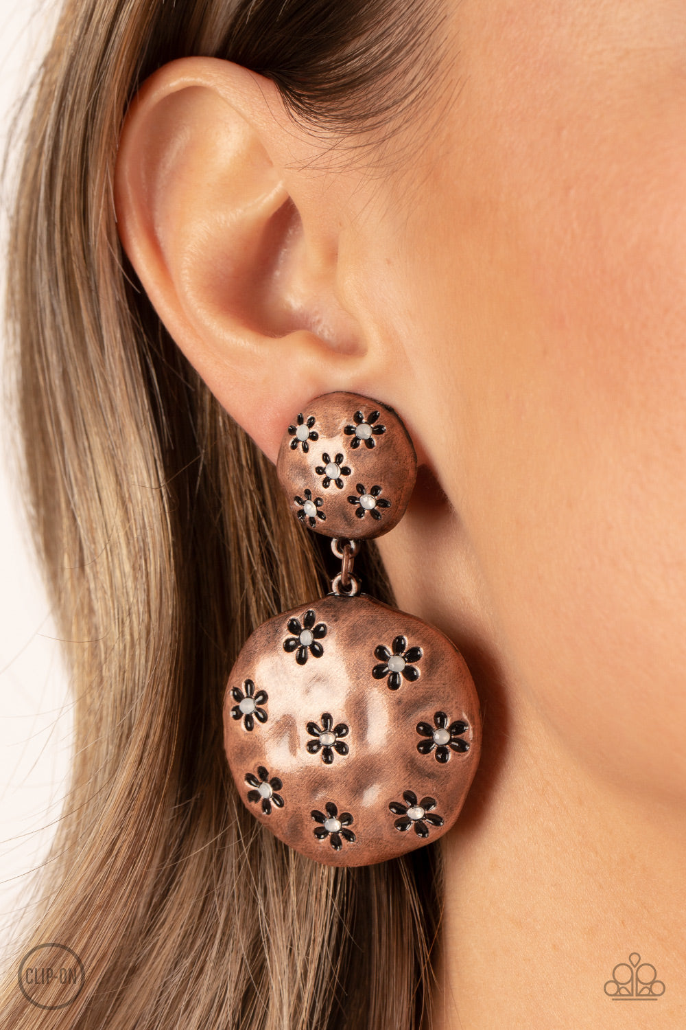 Paparazzi Accessories ❋Industrial Fairytale - Copper Clip-On❋ Flat Rate Ship $4.50❋