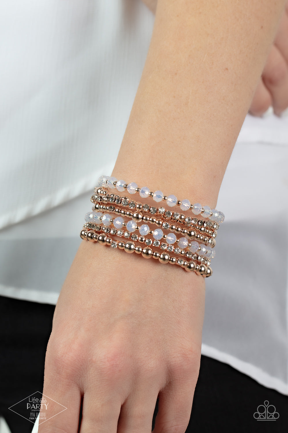 Paparazzi Accessories ❋ICE Knowing You - Rose Gold Bracelet❋ Flat Rate Ship $4.50❋