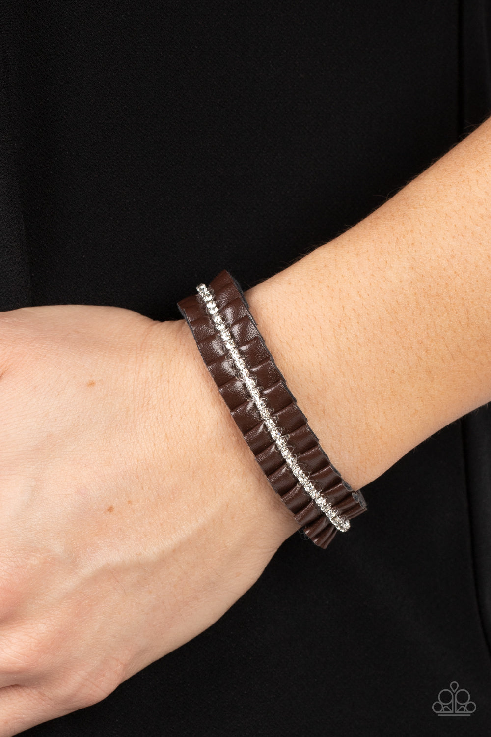 Paparazzi Accessories ❋Pretty, Pretty PLEATS - Brown Bracelet❋ Flat Rate Ship $4.50❋