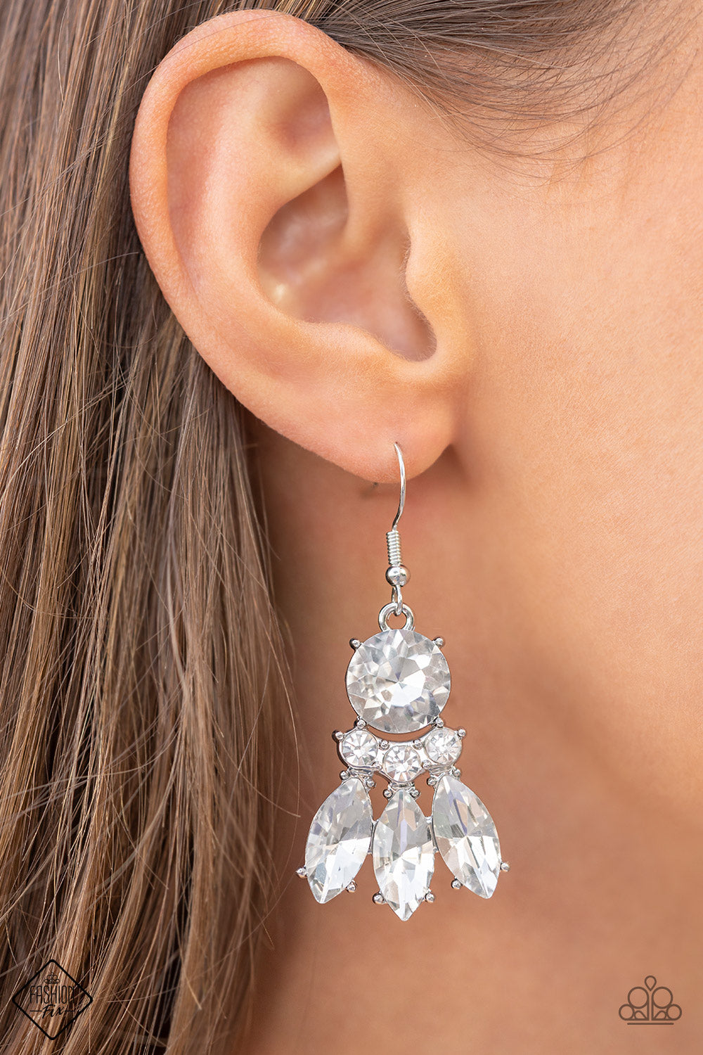 Paparazzi Accessories ❋To Have and to SPARKLE - White Earrings❋ Flat Rate Ship $4.50❋