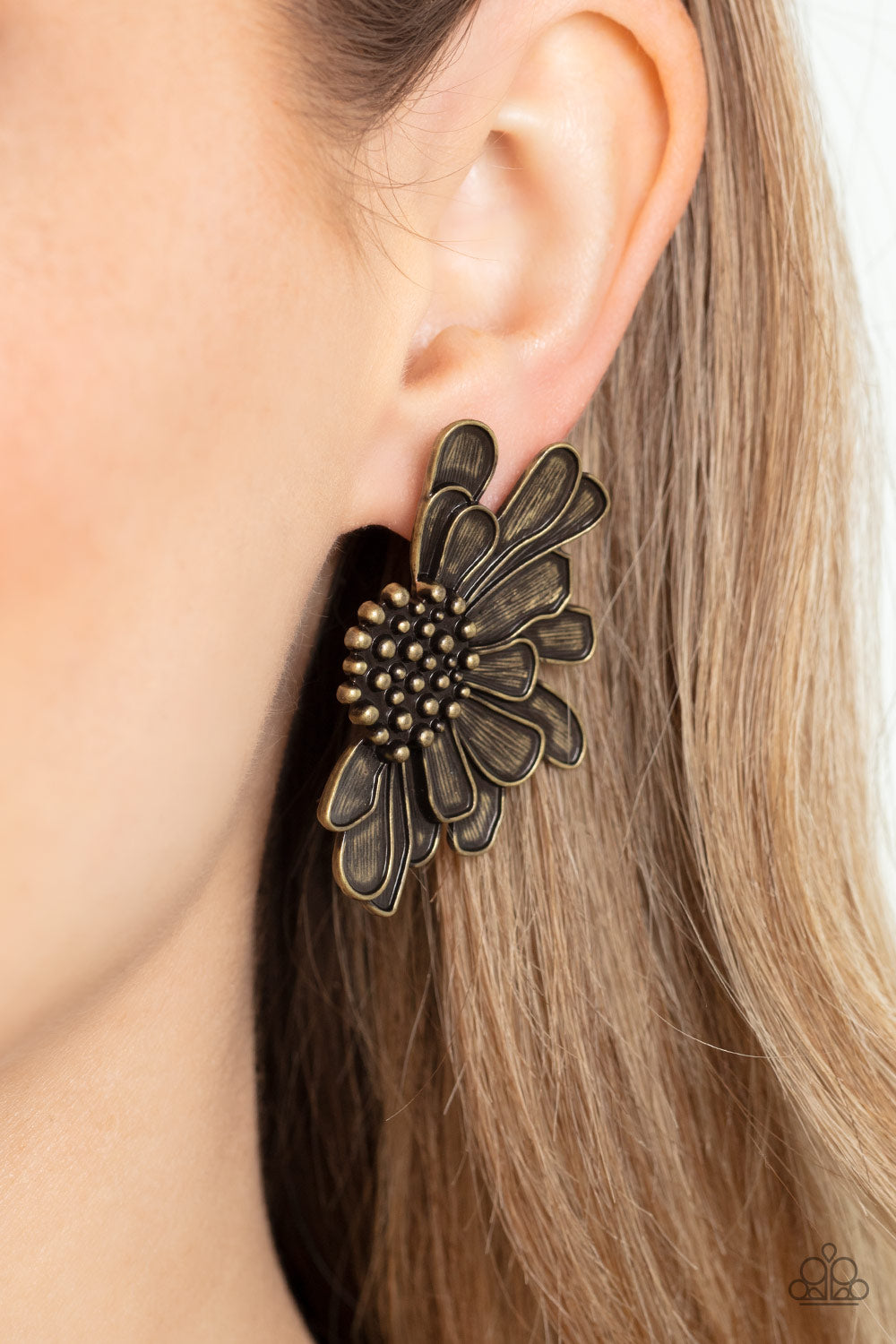 Paparazzi Accessories ❋Farmstead Meadow - Brass Post Earrings❋ Flat Rate Ship $4.50❋