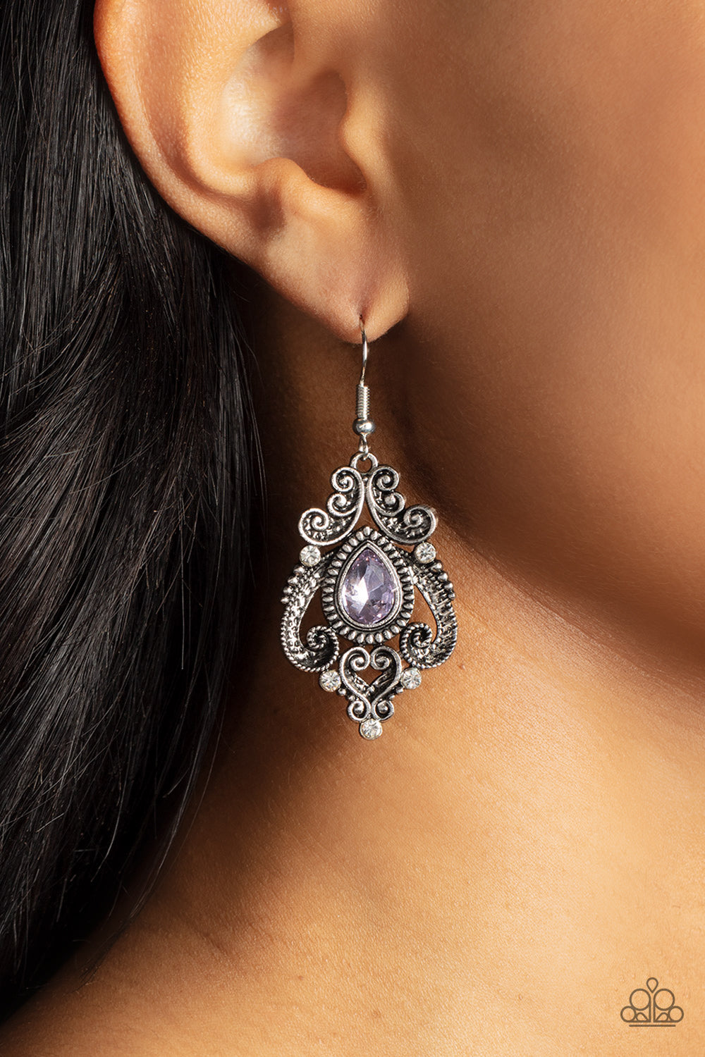Paparazzi Accessories ❋Palace Perfection - Purple Earrings❋ Flat Rate Ship $4.50❋
