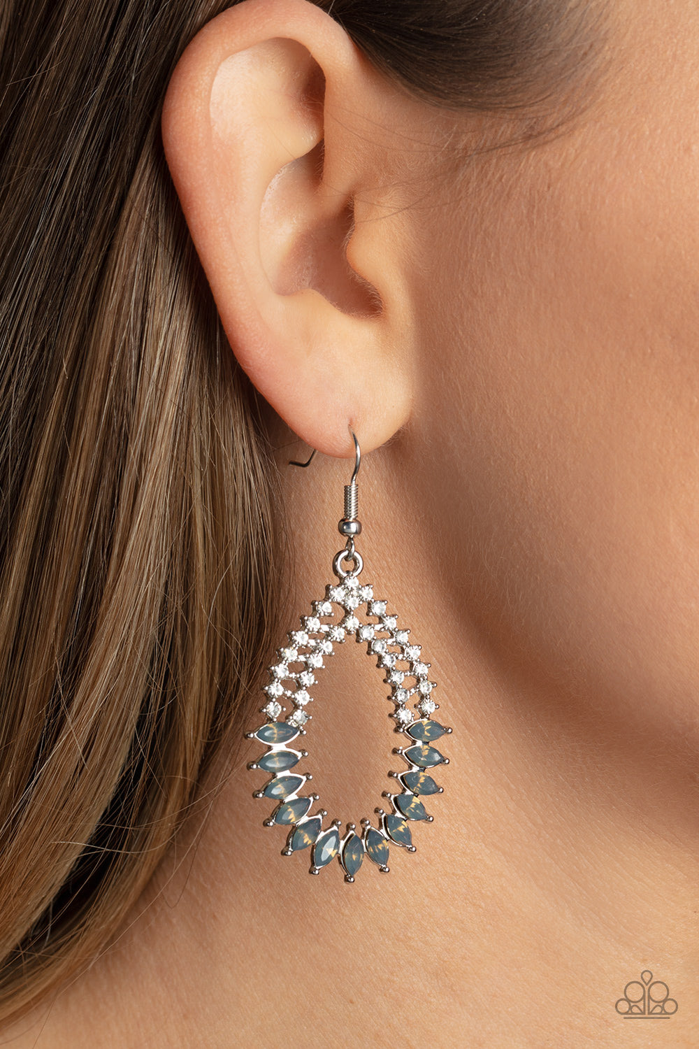 Paparazzi Accessories ❋Lucid Luster - Silver Earrings❋ Flat Rate Ship $4.50❋