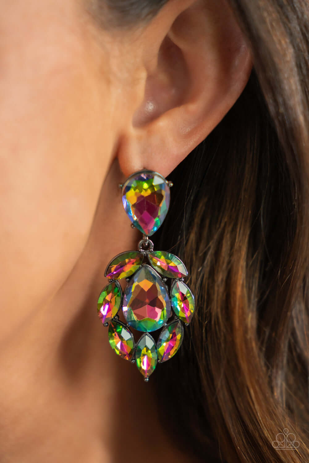 Paparazzi Accessories ❋Galactic Go-Getter - Multi Post Earrings❋ Flat Rate Ship $4.50❋