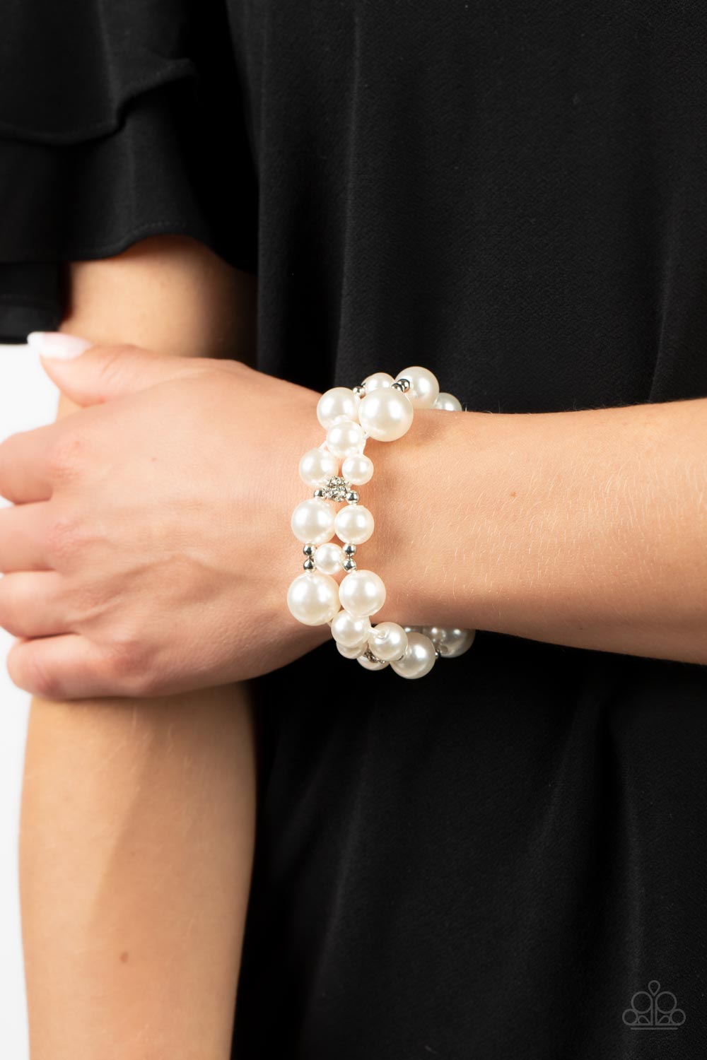 Paparazzi Accessories ❋Her Serene Highness - White Bracelet❋ Flat Rate Ship $4.50❋
