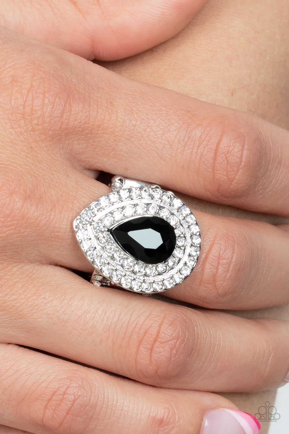 Paparazzi Accessories ❋Icy Indulgence - Black Ring❋ Flat Rate Ship $4.50❋