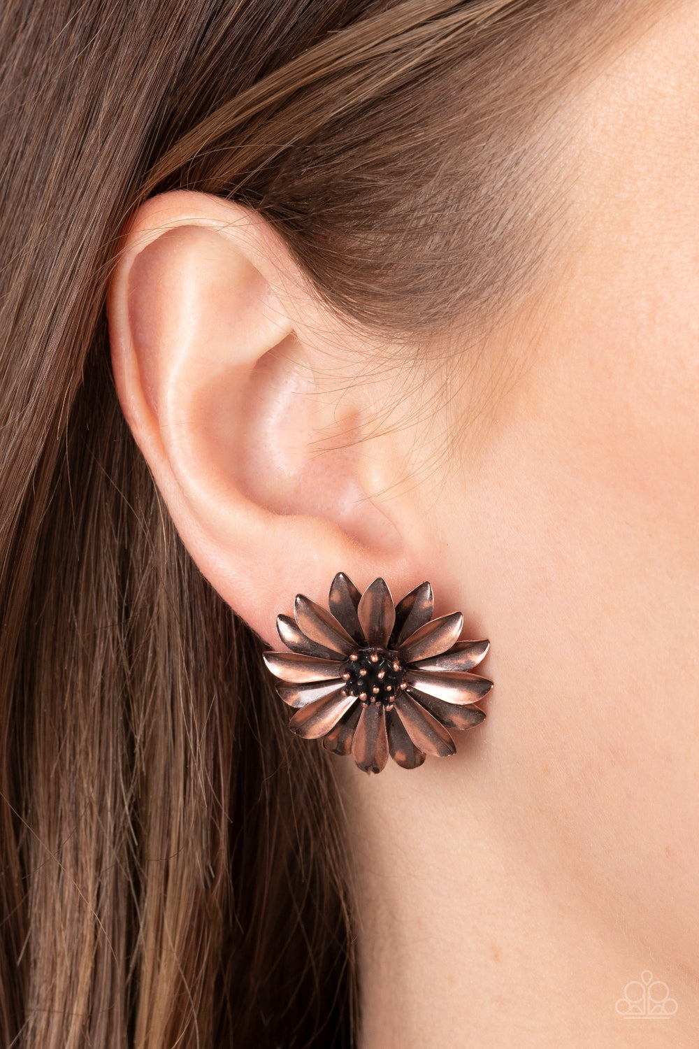 Paparazzi Accessories ❋Daisy Dilemma - Copper Post Earrings❋ Flat Rate Ship $4.50❋