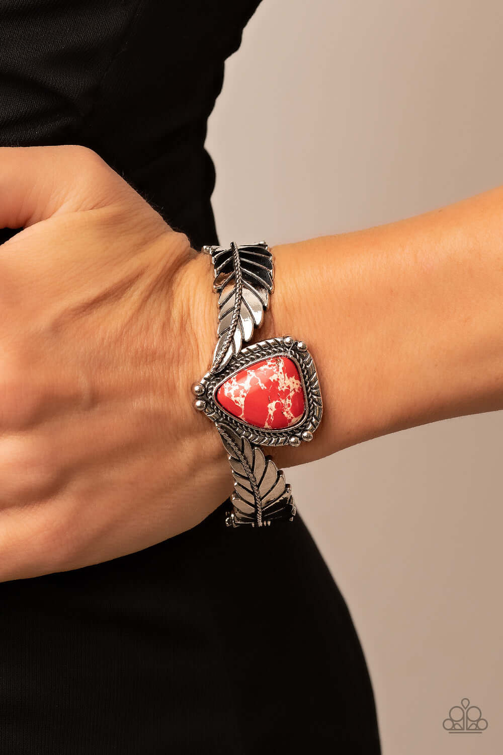 Paparazzi Accessories ❋Desert Roost - Red Bracelet❋ Flat Rate Ship $4.50❋ - Image #2