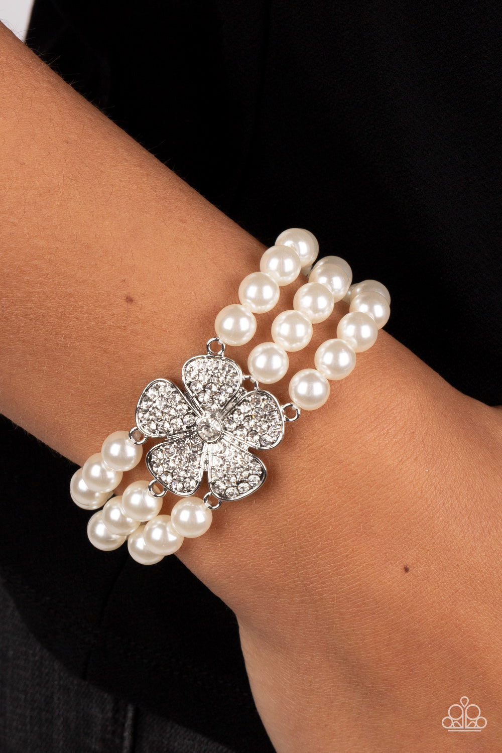 Paparazzi Accessories ❋Park Avenue Orchard - White Bracelet❋ Flat Rate Ship $4.50❋
