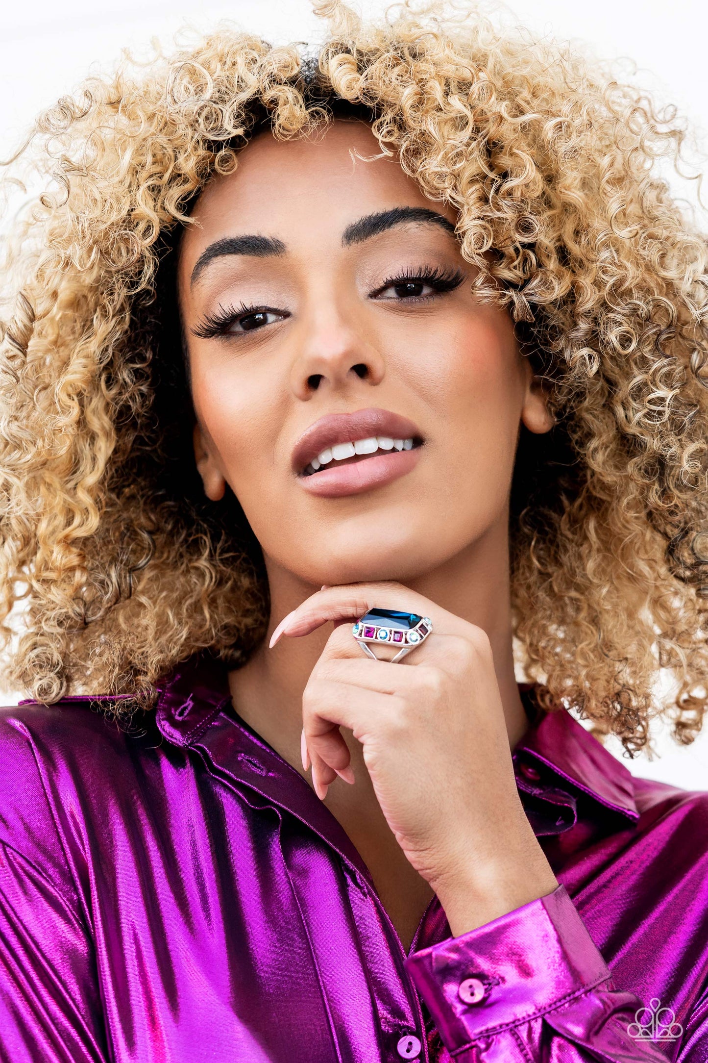 Paparazzi Accessories ❋Radiant Rhinestones - Blue Ring❋ Flat Rate Ship $4.50❋