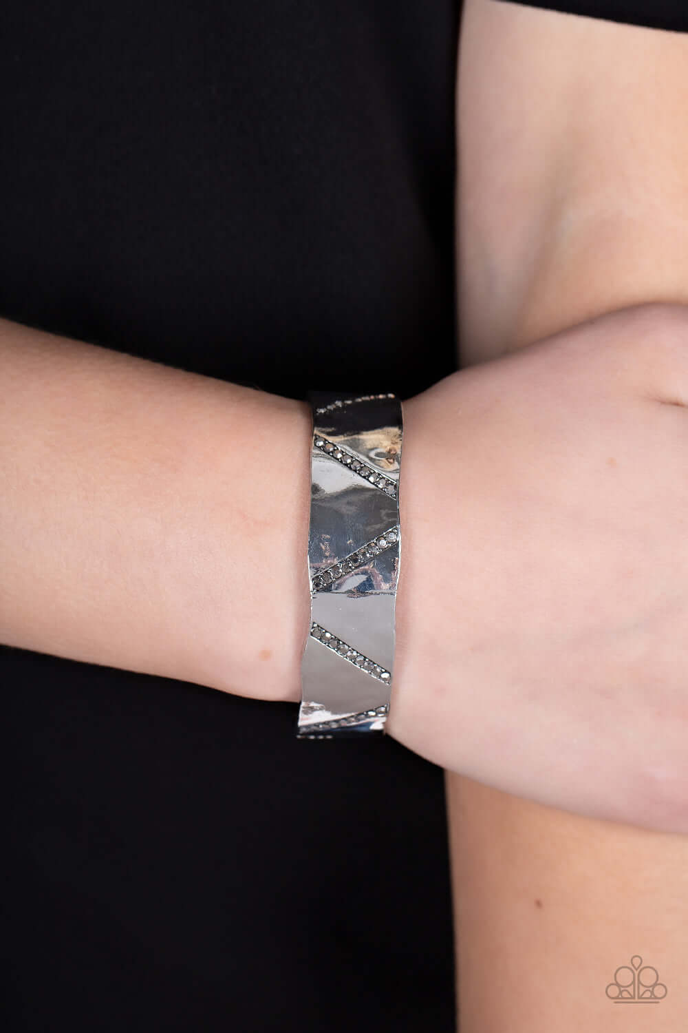 Paparazzi Accessories ❋Couture Crusher - Silver Bracelet❋ Flat Rate Ship $4.50❋ - Image #2