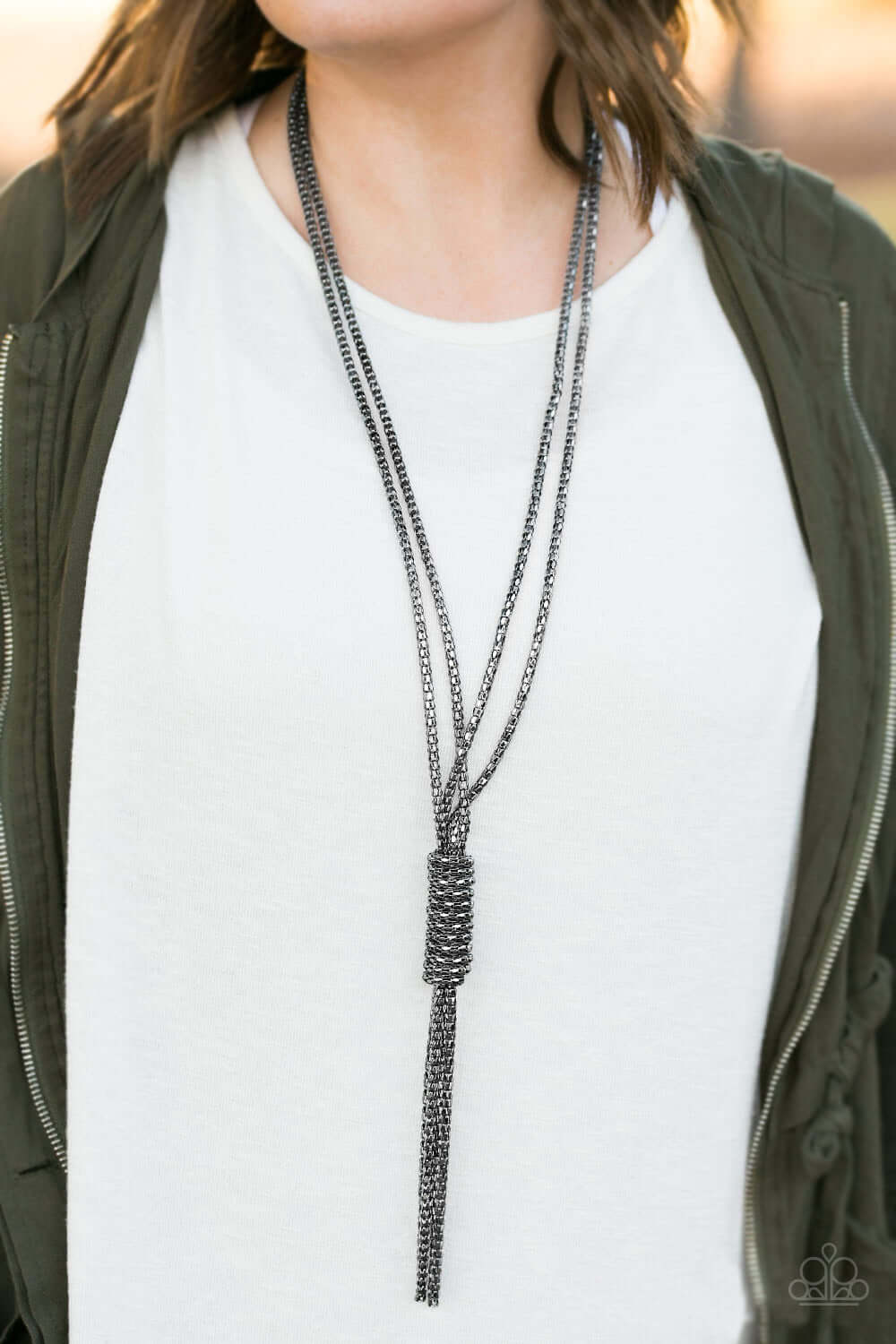 Paparazzi Accessories ✽ Boom Boom Knock You Out! - Black Necklace✽Flat Rate Ship $4.50✽ - Image #3