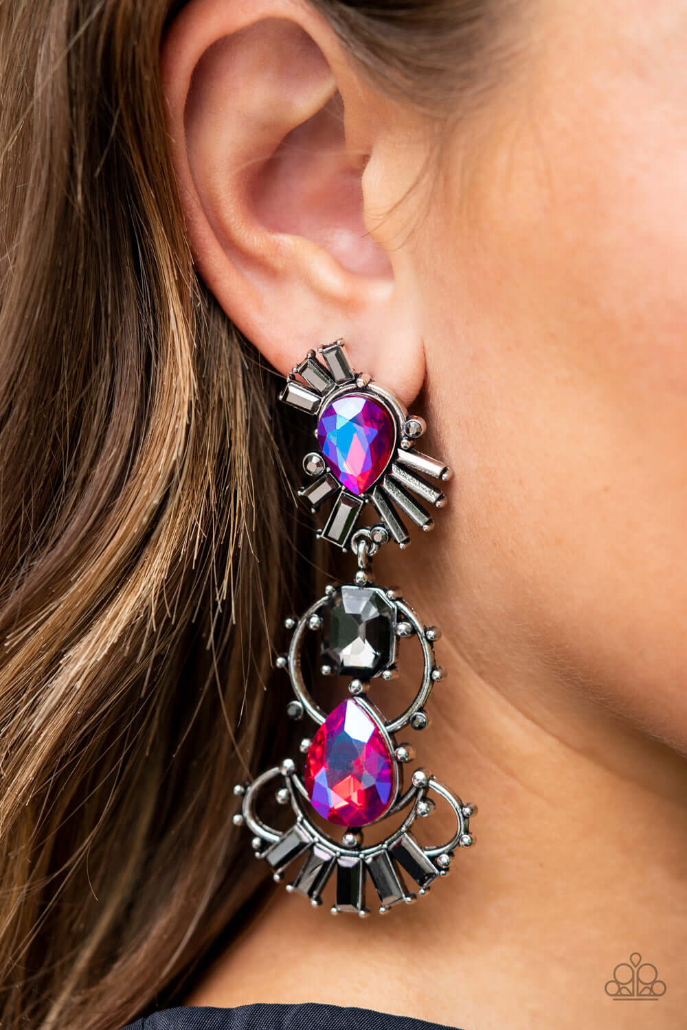 Paparazzi Accessories ❋Ultra Universal - Pink Post Earrings❋ Flat Rate Ship $4.50❋ - Image #2