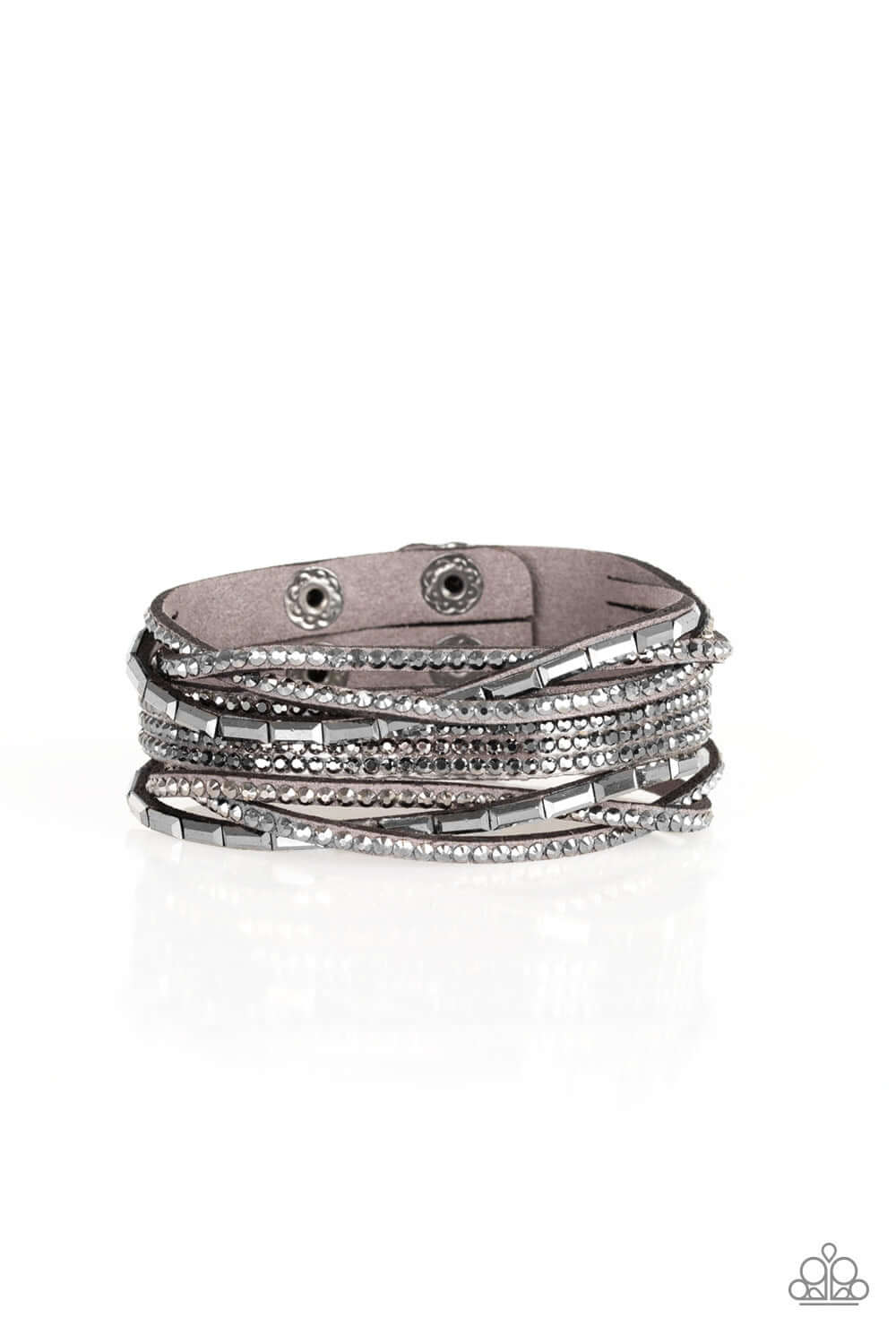 brought✽to✽you✽by✽blingflingbykat✽tough-girl-glam-silver-bracelet✽paparazzi-accessories