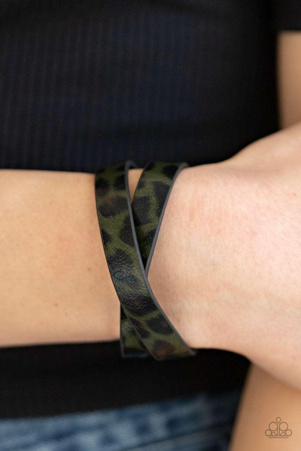 Paparazzi Accessories ✽ All GRRirl - Green Bracelet✽Flat Rate Ship $4.50✽