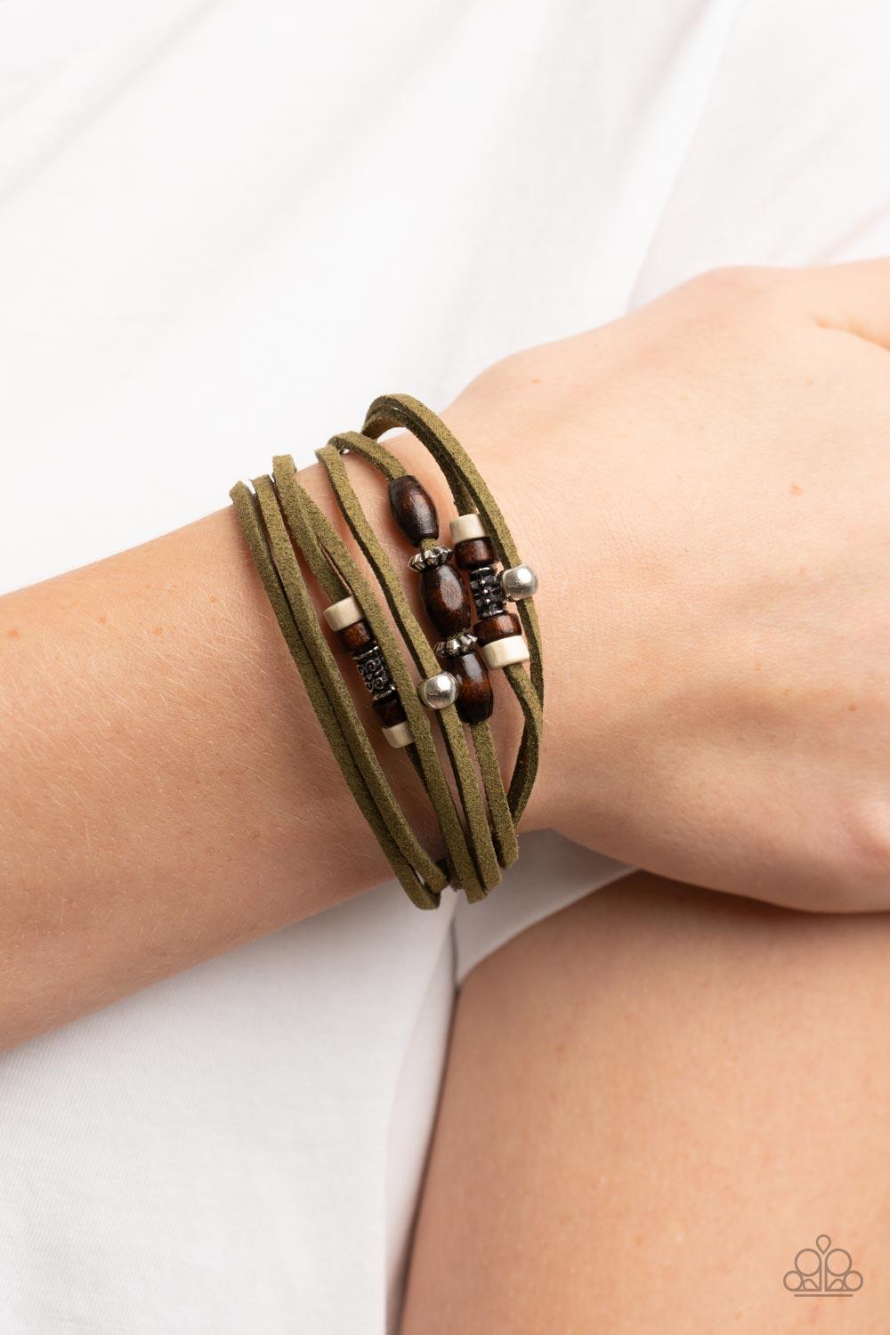Paparazzi Accessories ❋Have a WANDER-ful Day - Green Bracelet❋ Flat Rate Ship $4.50❋ - Image #2