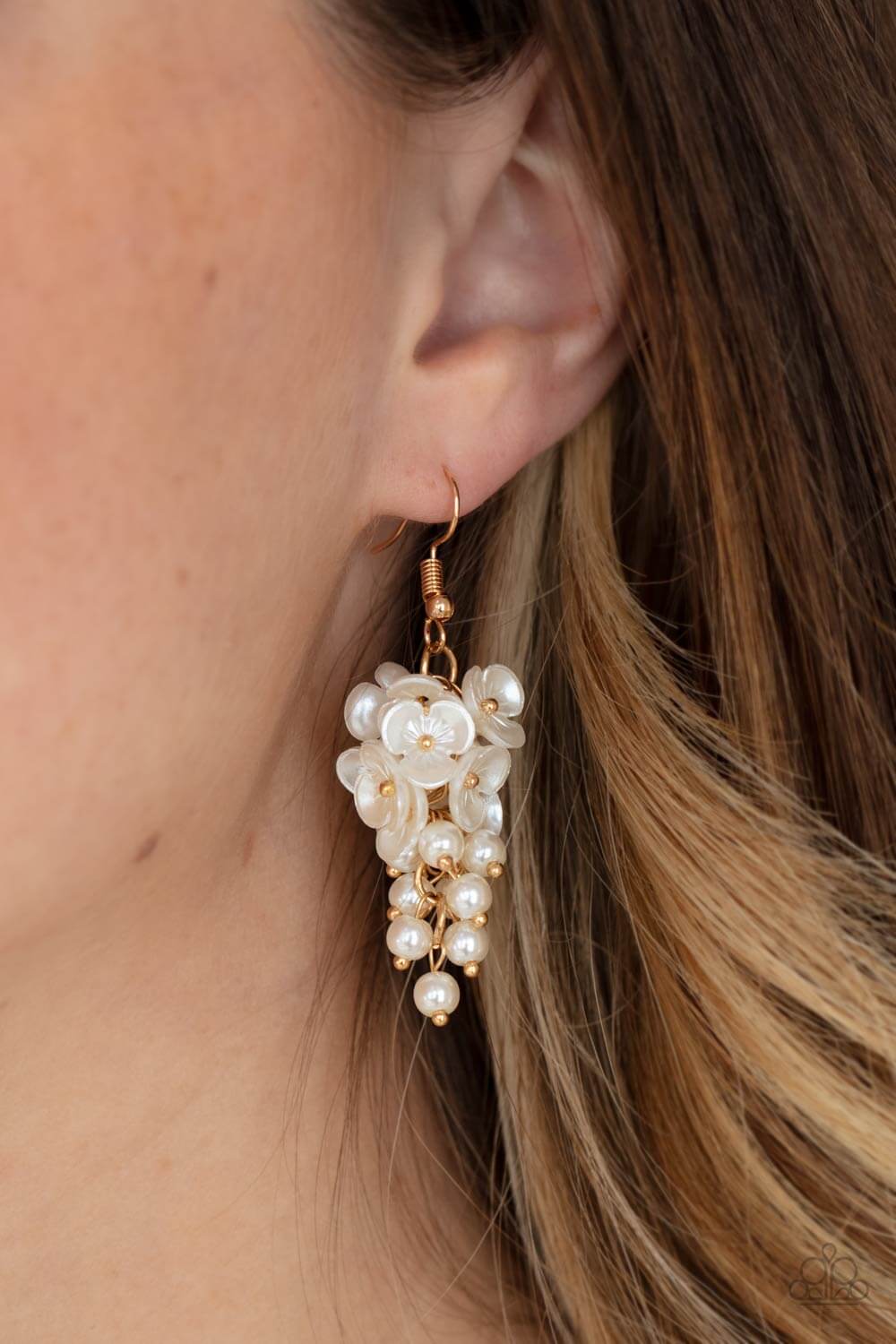 Paparazzi Accessories ✽Bountiful Bouquets - Gold Earrings✽Flat Rate Ship $4.50✽ - Image #2