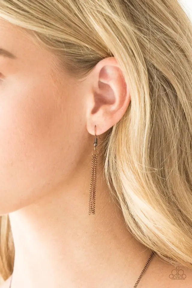 Paparazzi Accessories ❋Ready, Set, GEO! - Copper Necklace❋ Flat Rate Ship $4.50❋ - Image #3