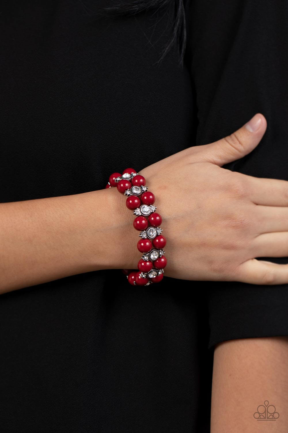 Paparazzi Accessories ❋Starlight Reflection - Red Bracelet❋ Flat Rate Ship $4.50❋ - Image #2