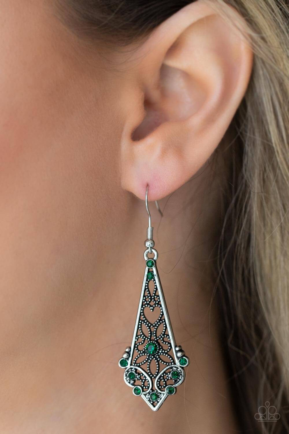 Paparazzi Accessories ❋Casablanca Charisma - Green Earrings❋ Flat Rate Ship $4.50❋