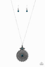 Load image into Gallery viewer, brought✽to✽you✽by✽blingflingbykat✽walk-on-the-wildflower-side-blue-necklace✽paparazzi-accessories