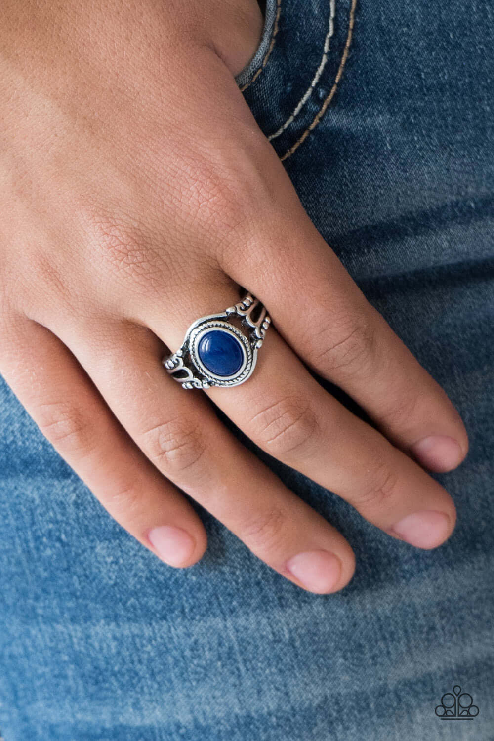 Paparazzi Accessories ✽ Peacefully Peaceful - Blue Ring✽Flat Rate Ship $4.50✽ - Image #2