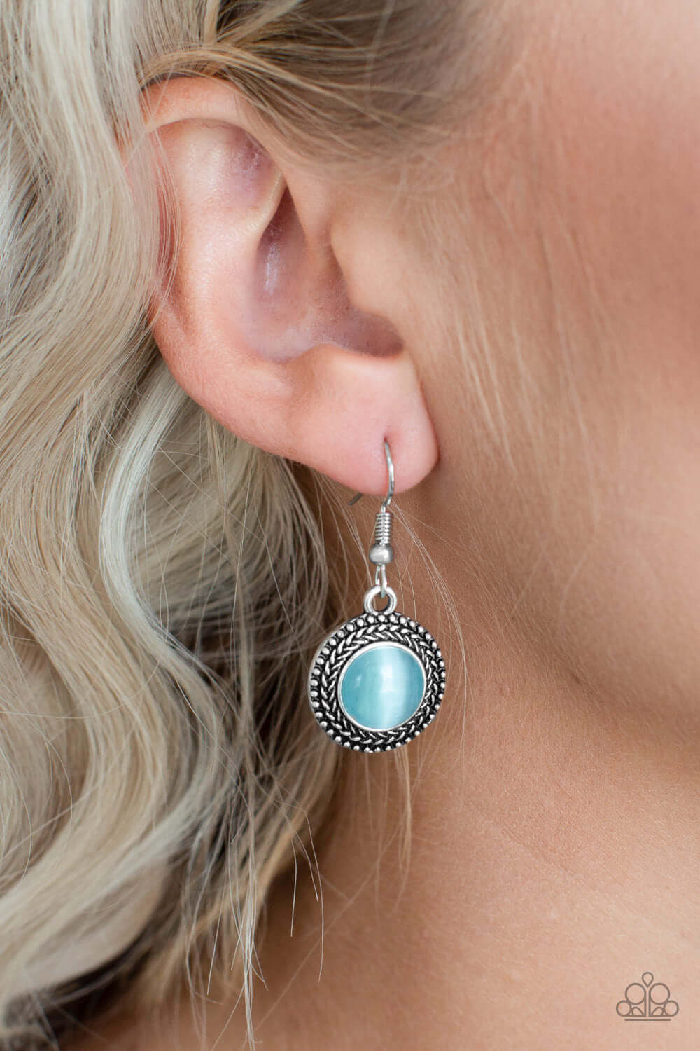 Paparazzi Accessories ✽ Time To GLOW Up! - Blue Earrings✽Flat Rate Ship $4.50✽ - Image #2