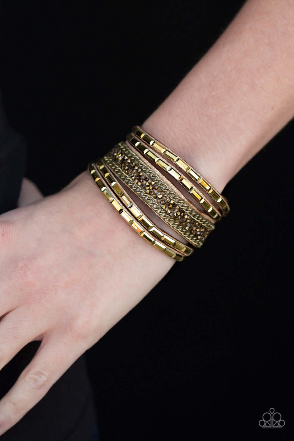 Paparazzi Accessories ✽ Less Bitter, More Glitter! - Brass Bracelet✽Flat Rate Ship $4.50✽ - Image #2