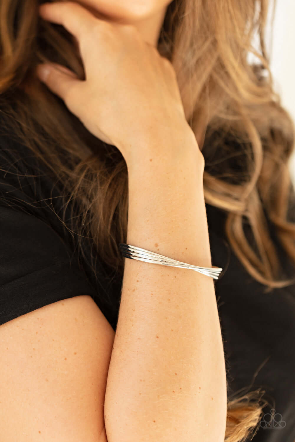 Paparazzi Accessories ❋Bringing Basics Back - Silver Bracelet❋ Flat Rate Ship $4.50❋ - Image #2