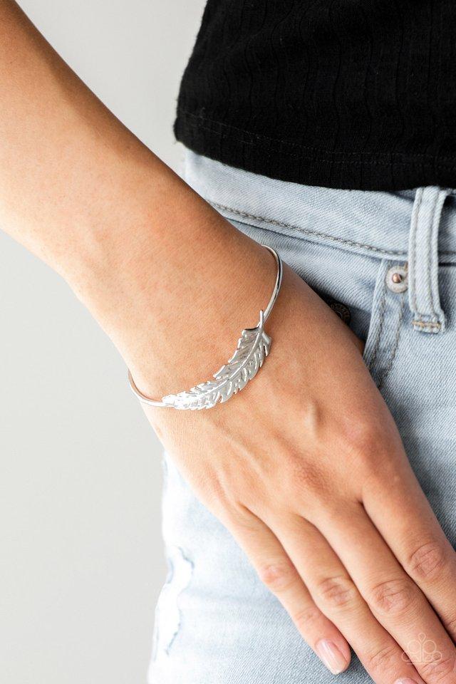 Paparazzi Accessories ❋How Do You Like This FEATHER? - Silver Bracelet❋ Flat Rate Ship $4.50❋ - Image #2