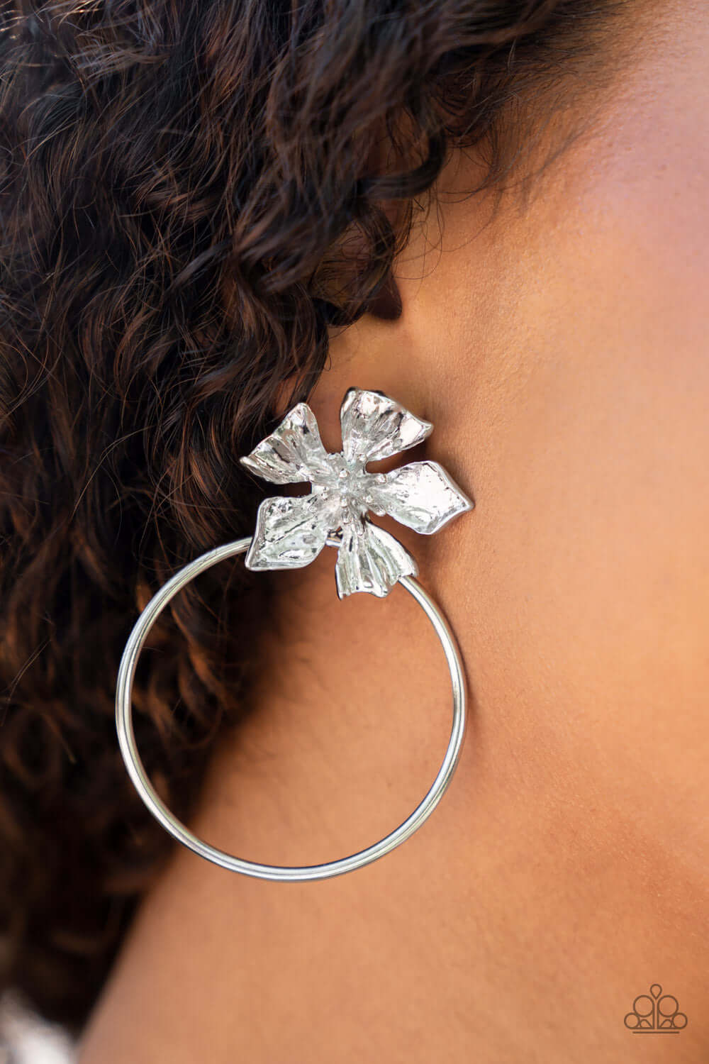 Paparazzi Accessories ❋Buttercup Bliss - Silver Post Earrings❋ Flat Rate Ship $4.50❋ - Image #2