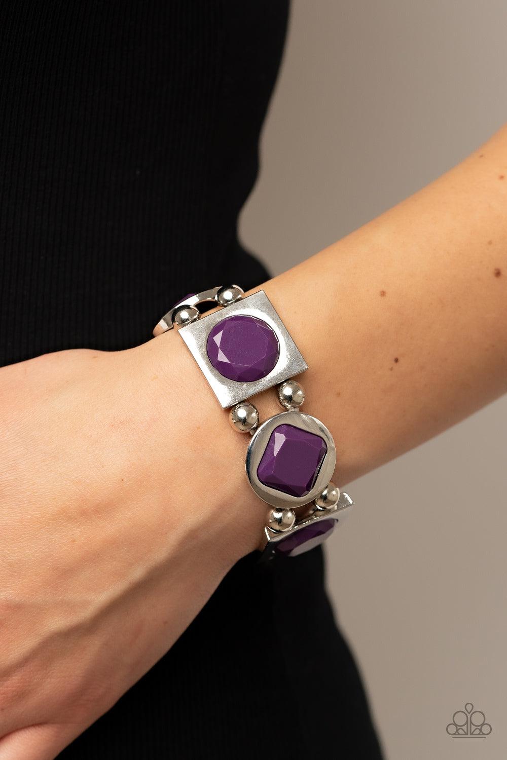 Paparazzi Accessories ❋Asymmetrical A-Lister - Purple Bracelet❋ Flat Rate Ship $4.50❋ - Image #2