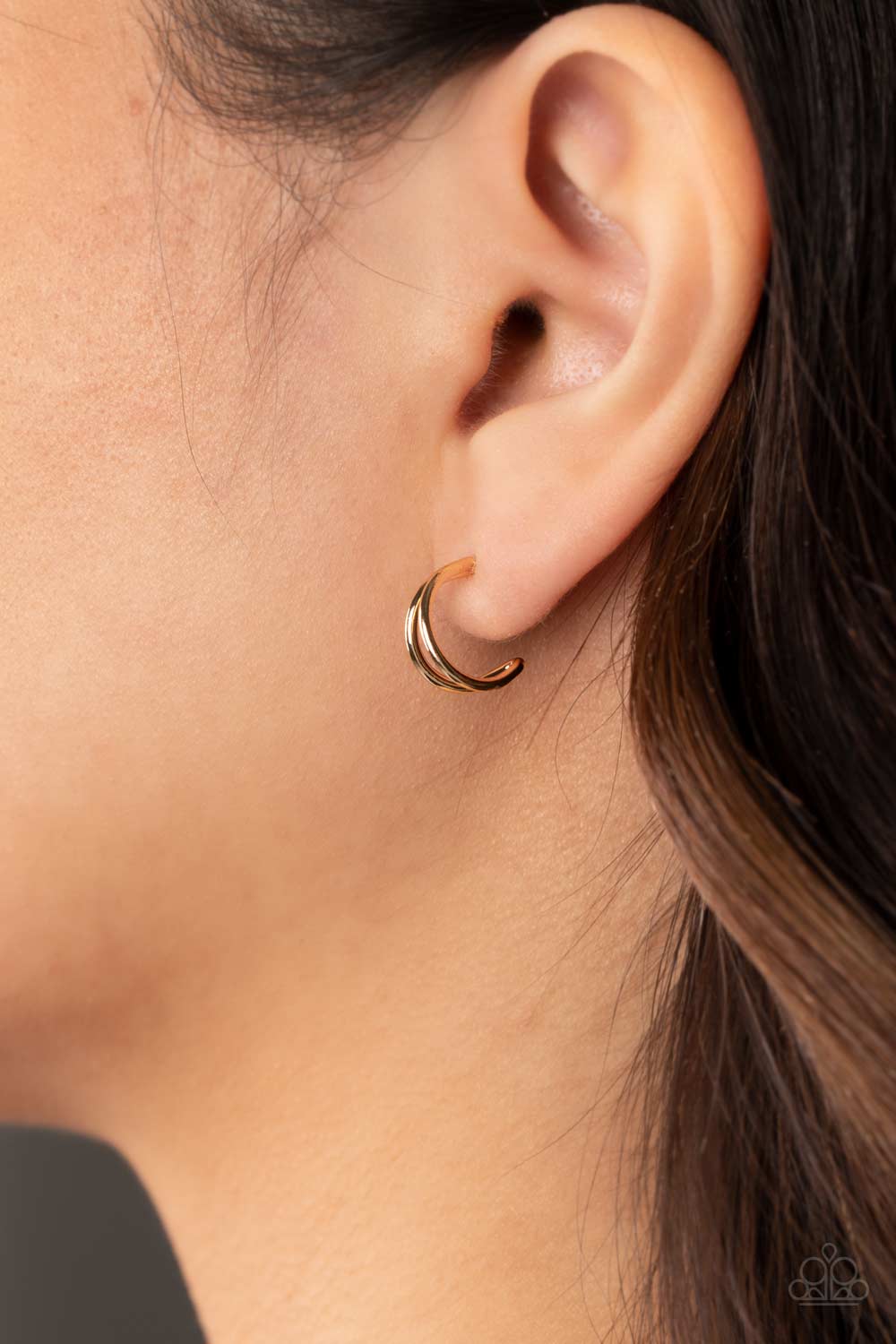 Paparazzi Accessories ❋Charming Crescents - Gold Earrings❋ Flat Rate Ship $4.50❋ - Image #2