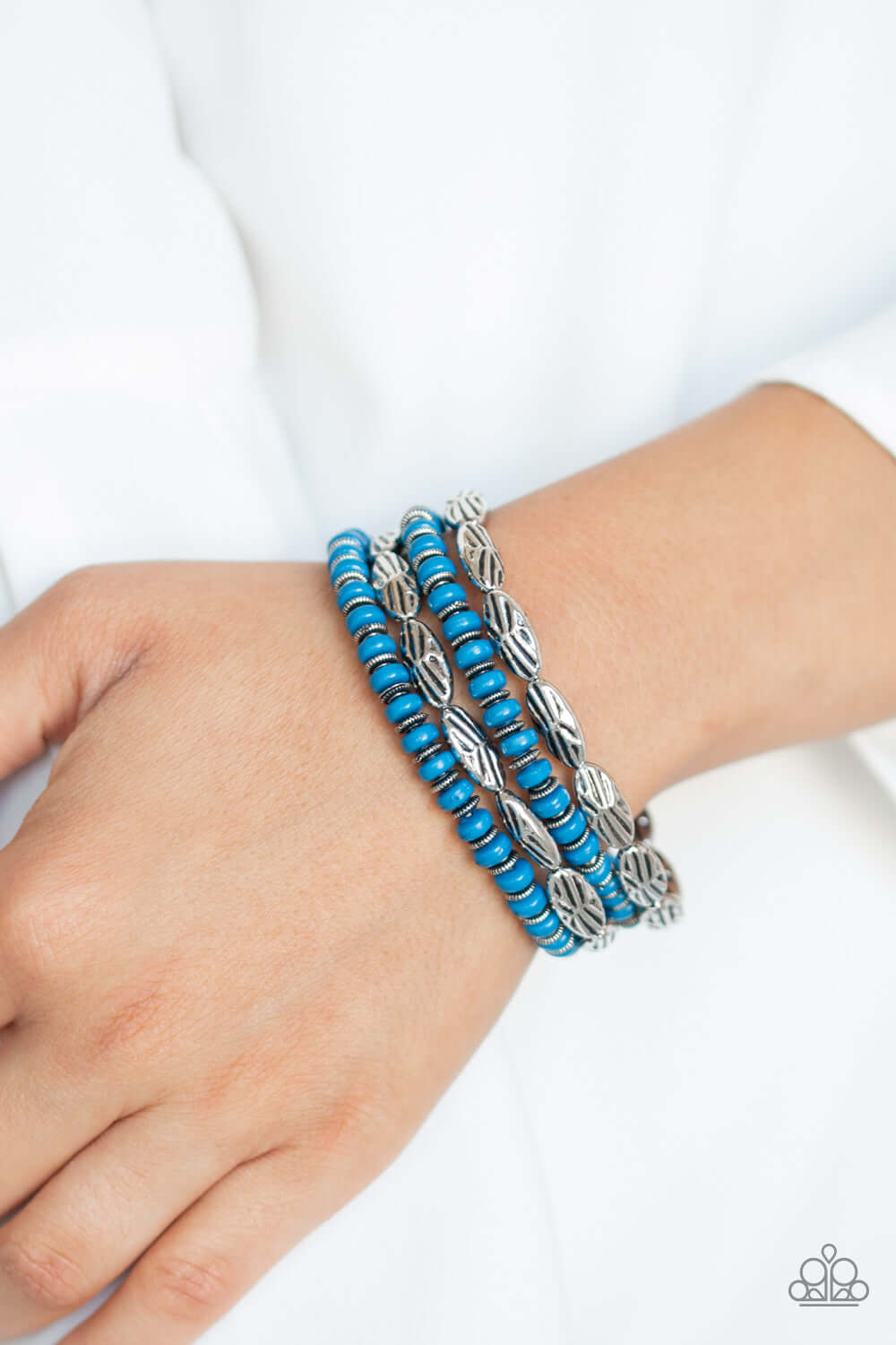 Paparazzi Accessories ✽ Wild Wonder - Blue Bracelet✽Flat Rate Ship $4.50✽ - Image #2