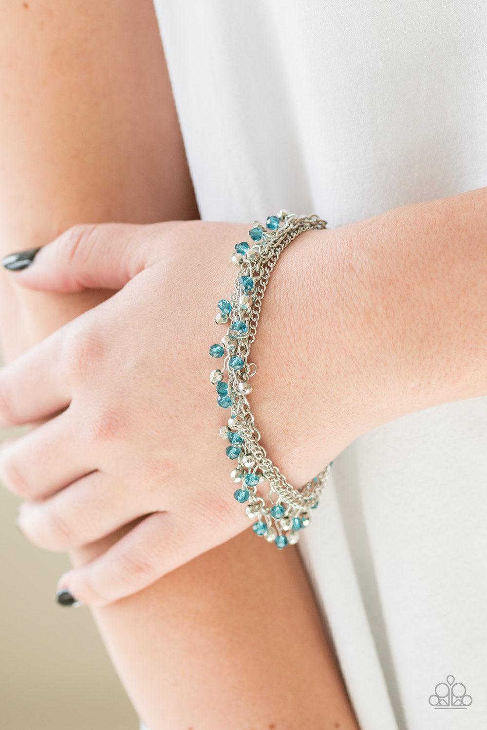 Paparazzi Accessories ❋Cash Confidence - Blue Bracelet❋ Flat Rate Ship $4.50❋ - Image #2