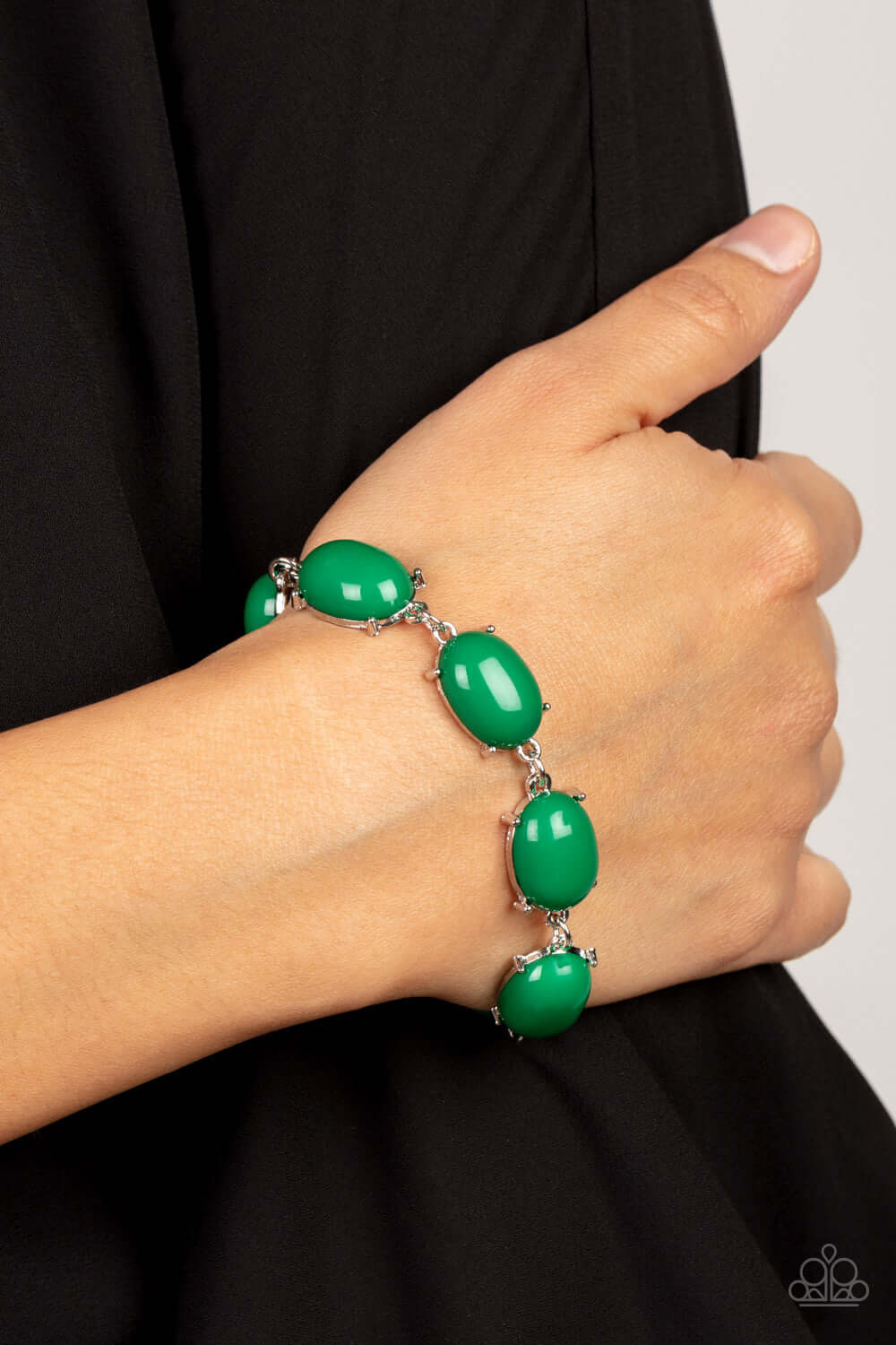 Paparazzi Accessories ❋Confidently Colorful - Green Bracelet❋ Flat Rate Ship $4.50❋ - Image #2